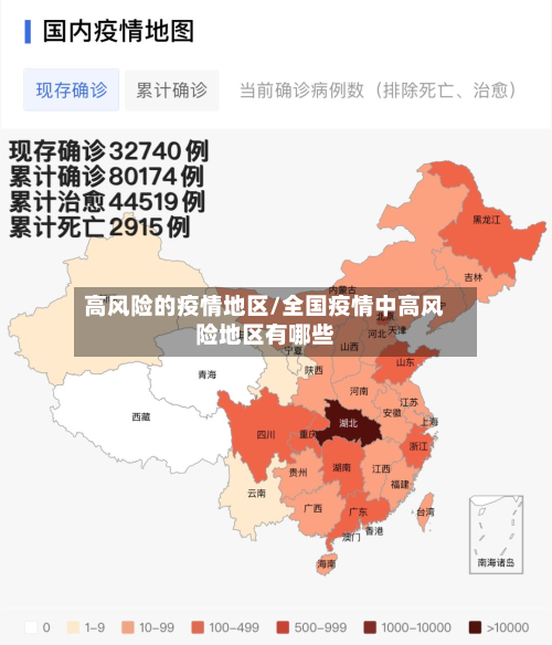 高风险的疫情地区/全国疫情中高风险地区有哪些