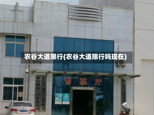农谷大道限行(农谷大道限行吗现在)