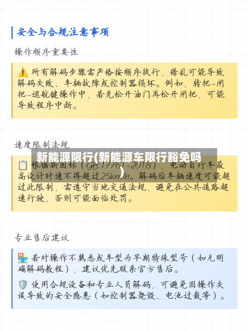 新能源限行(新能源车限行豁免吗)