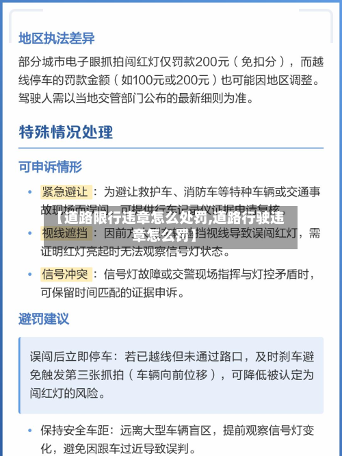 【道路限行违章怎么处罚,道路行驶违章怎么罚】-第2张图片