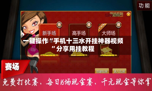 一键操作“手机十三水开挂神器视频”分享用挂教程-第2张图片