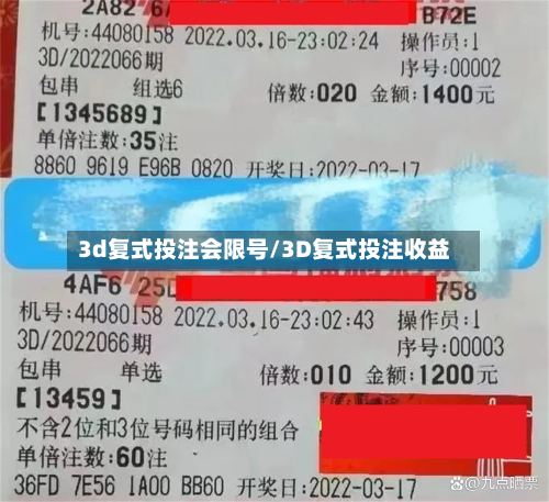 3d复式投注会限号/3D复式投注收益