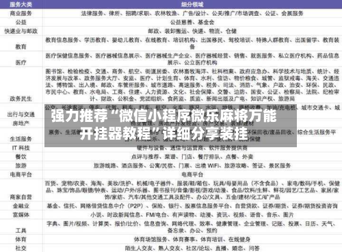 强力推荐“微信小程序微乐麻将万能开挂器教程”详细分享装挂-第3张图片