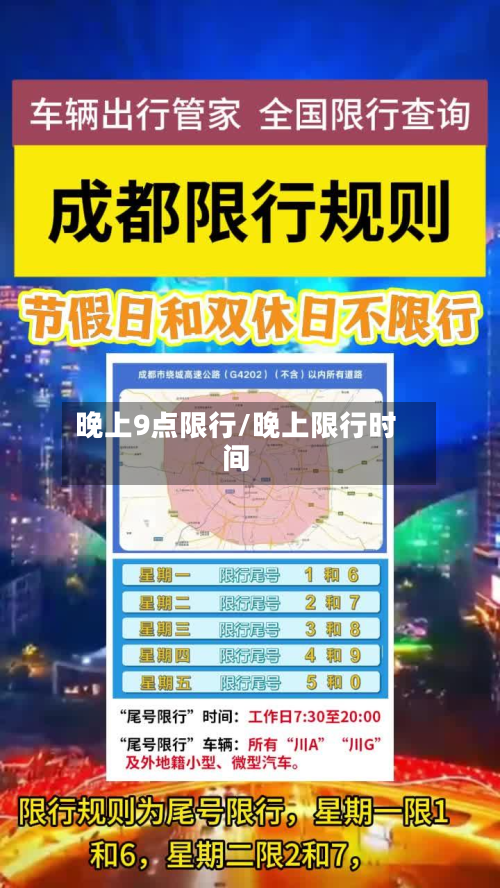 晚上9点限行/晚上限行时间