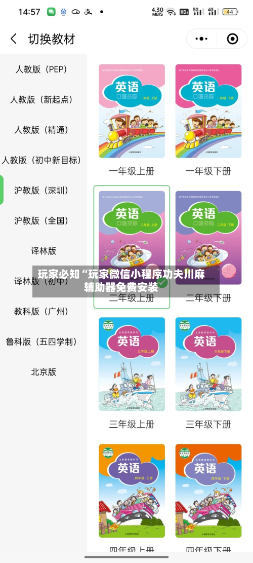 玩家必知“玩家微信小程序功夫川麻辅助器免费安装