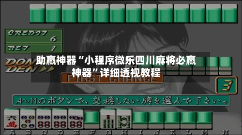 助赢神器“小程序微乐四川麻将必赢神器”详细透视教程-第3张图片