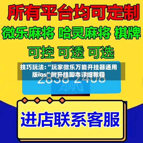 技巧玩法:“玩家微乐万能开挂器通用版ios”附开挂脚本详细教程-第2张图片