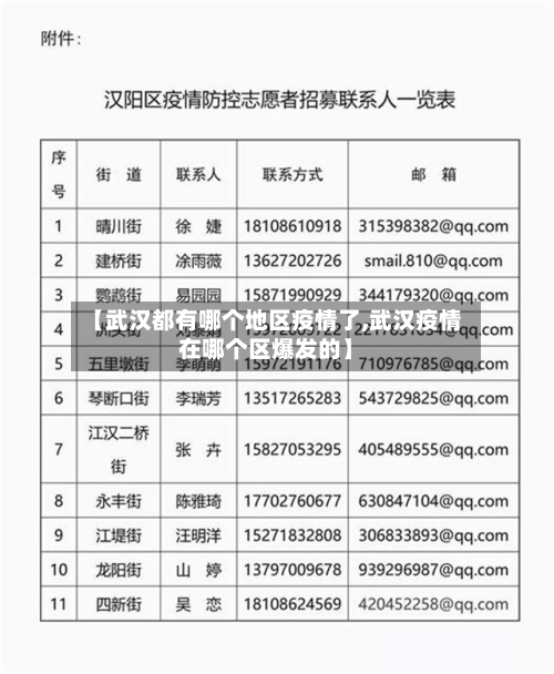 【武汉都有哪个地区疫情了,武汉疫情在哪个区爆发的】