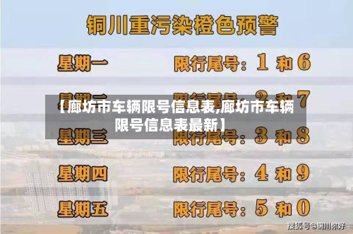 【廊坊市车辆限号信息表,廊坊市车辆限号信息表最新】-第3张图片