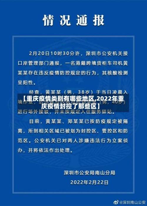 【重庆疫情类别有哪些地区,2022年重庆疫情封控了那些区】-第3张图片