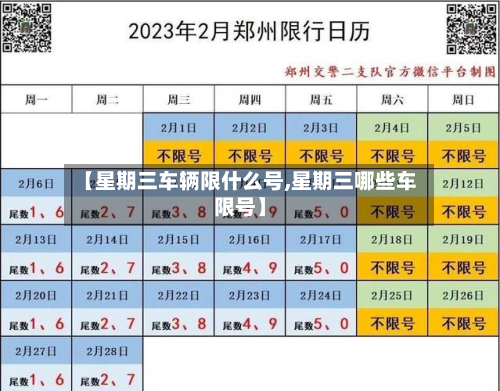 【星期三车辆限什么号,星期三哪些车限号】-第2张图片