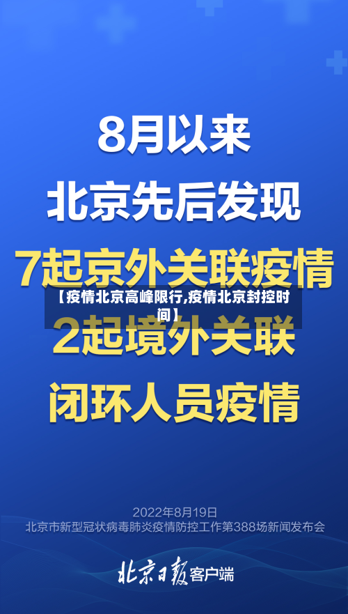 【疫情北京高峰限行,疫情北京封控时间】