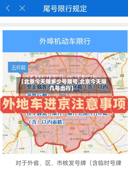 【北京今天限多少号限号,北京今天限几号出行】-第2张图片