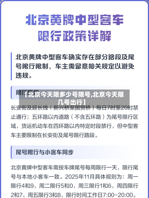 【北京今天限多少号限号,北京今天限几号出行】-第3张图片