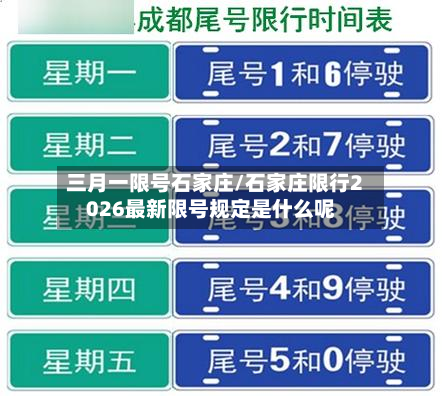 三月一限号石家庄/石家庄限行2026最新限号规定是什么呢