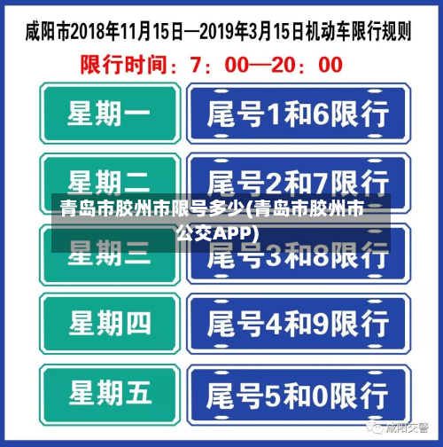 青岛市胶州市限号多少(青岛市胶州市公交APP)-第3张图片