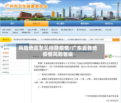 风险地区怎么排除疫情/广东去各地疫情风险等级