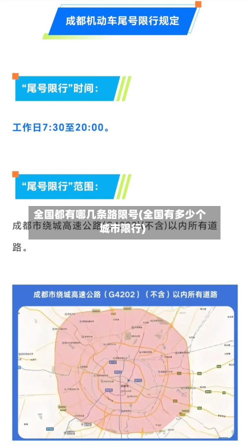 全国都有哪几条路限号(全国有多少个城市限行)-第2张图片
