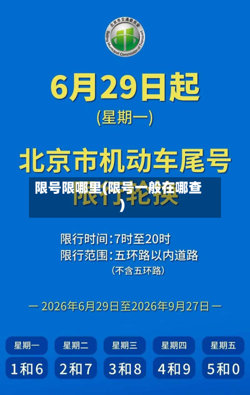 限号限哪里(限号一般在哪查)
