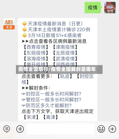 疫情全国限行/疫情全国解封是哪年