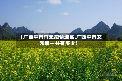 【广西平南有无疫情地区,广西平南艾滋病一共有多少】-第2张图片