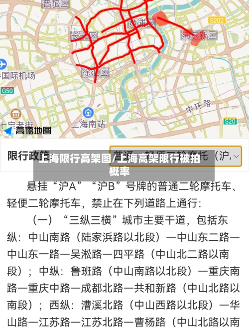 上海限行高架图/上海高架限行被拍概率-第1张图片