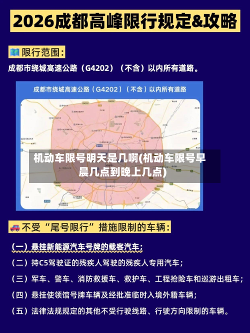 机动车限号明天是几啊(机动车限号早晨几点到晚上几点)