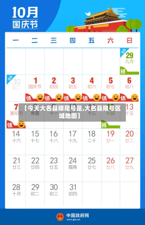 【今天大名县限尾号是,大名县限号区域地图】