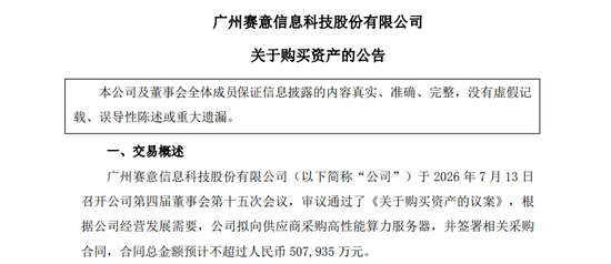 300687，拟50亿元加码算力服务器