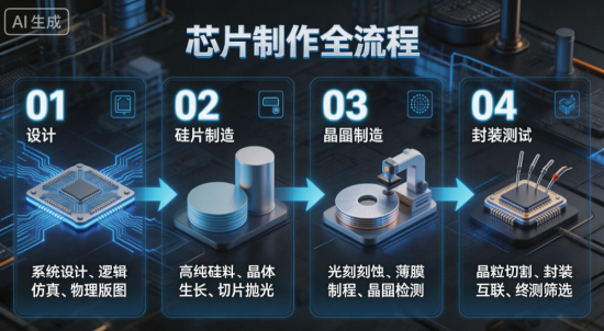 【聊聊硬科技】从一粒沙子到“工业粮食	”：一枚芯片是怎样诞生的？